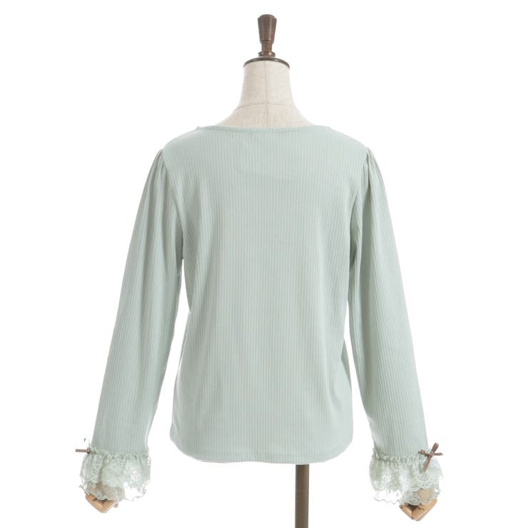 リボン付スクエアネックプルオーバー | axes femme | 詳細画像27 