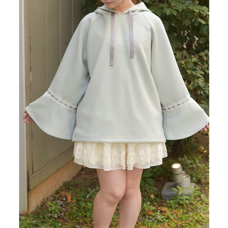 花粉ガードポンチョ風プルオーバー | axes femme | 詳細画像7 