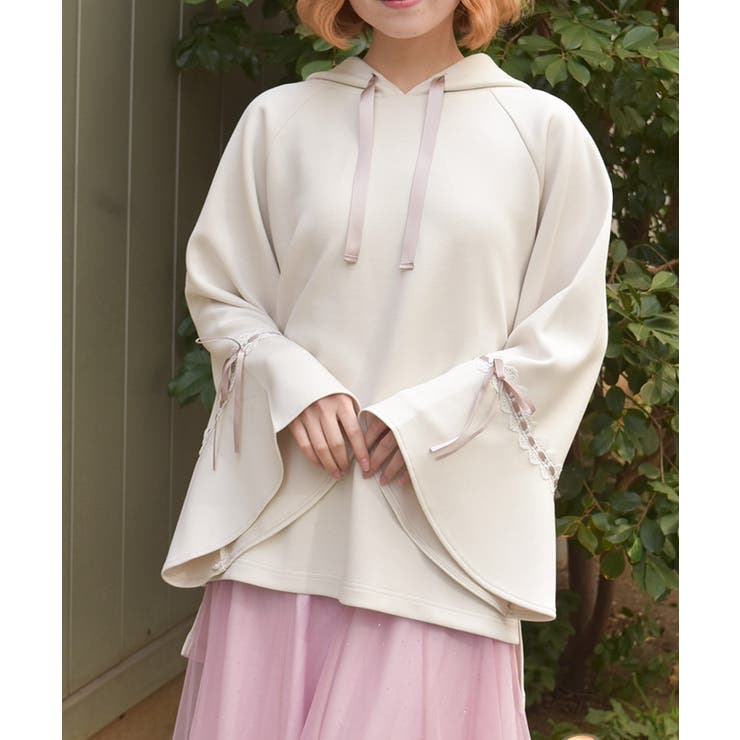 生成り | 花粉ガードポンチョ風プルオーバー | axes femme