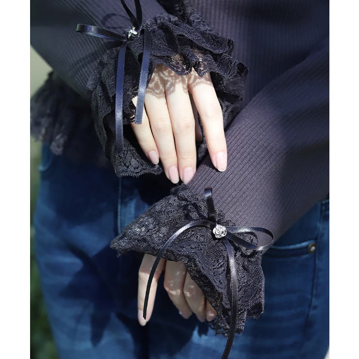 ローズボタンフリルトップス | axes femme | 詳細画像10 