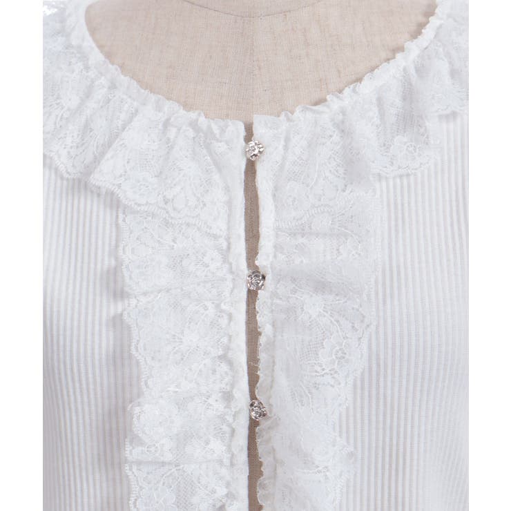 ローズボタンフリルトップス | axes femme | 詳細画像23 