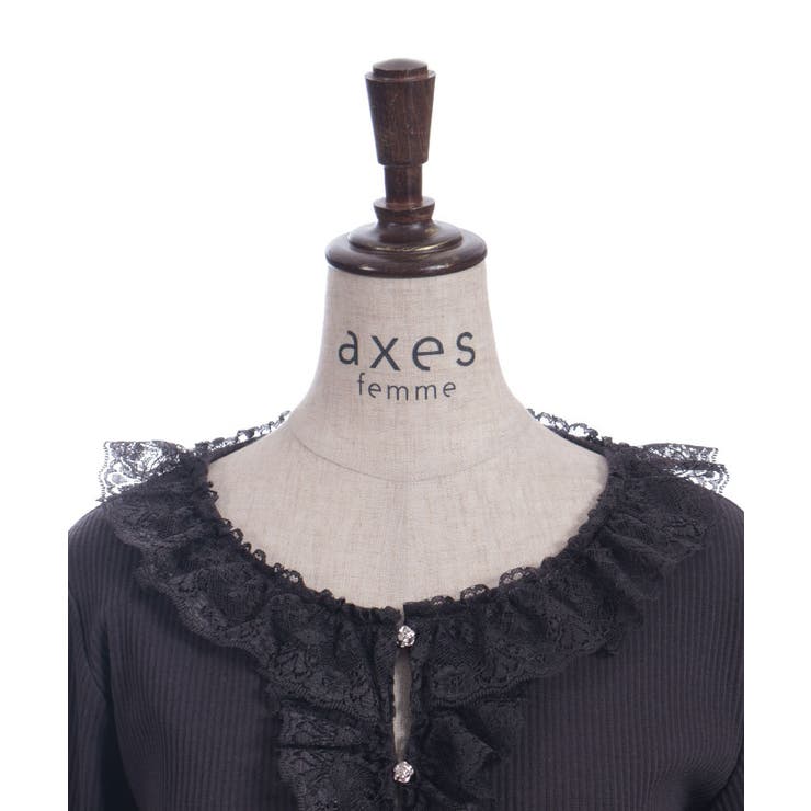 ローズボタンフリルトップス | axes femme | 詳細画像28 