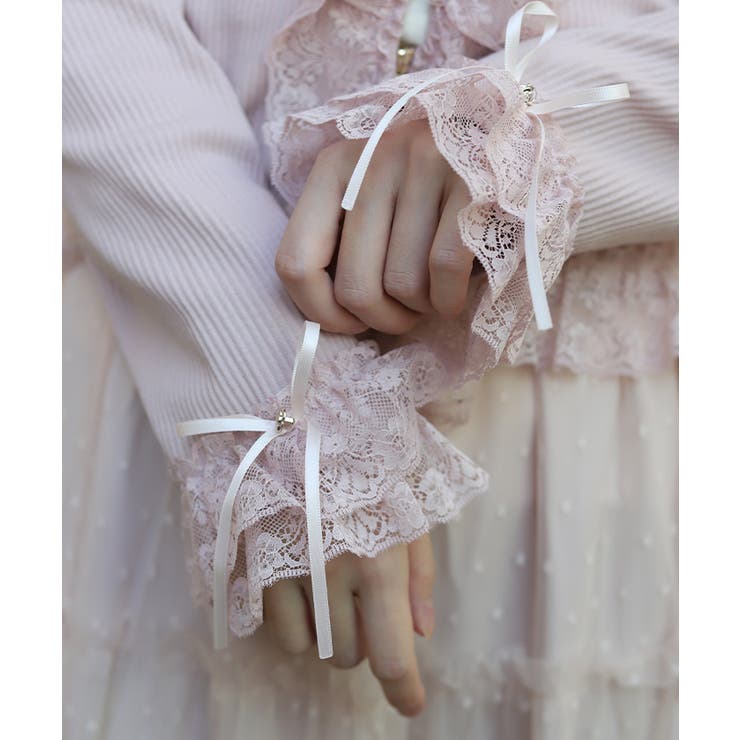 ローズボタンフリルトップス | axes femme | 詳細画像7 