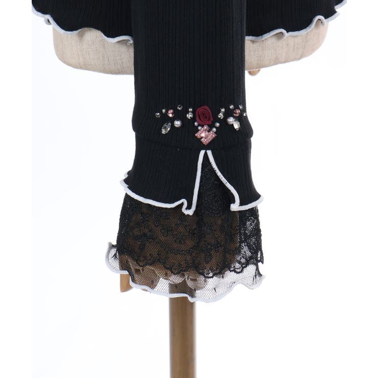 ローズ付袖デザインメロープルオーバー | axes femme | 詳細画像23 