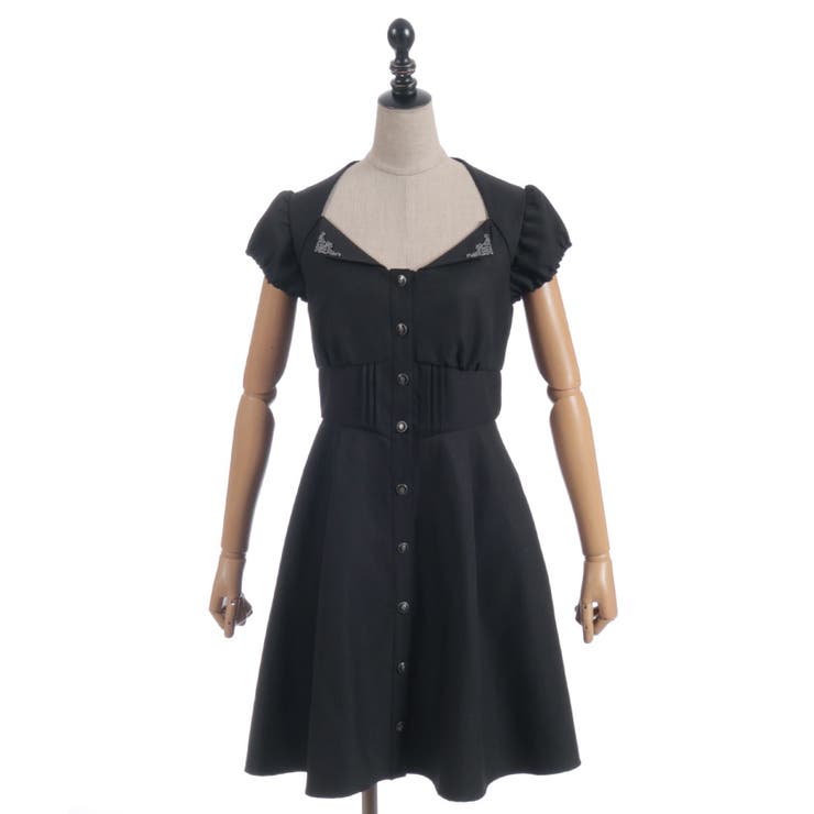 カットアウトデザインミニワンピース | axes femme | 詳細画像14 