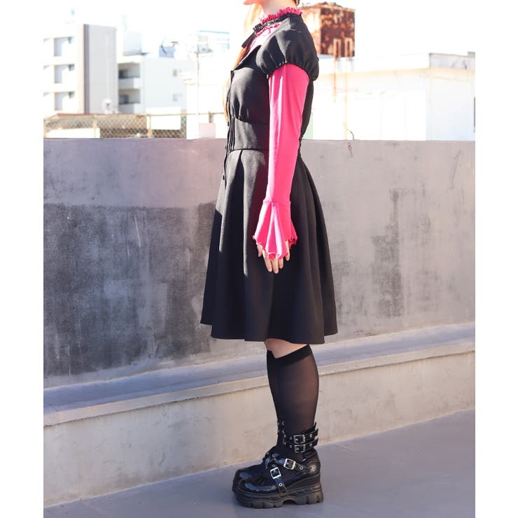 カットアウトデザインミニワンピース | axes femme | 詳細画像2 