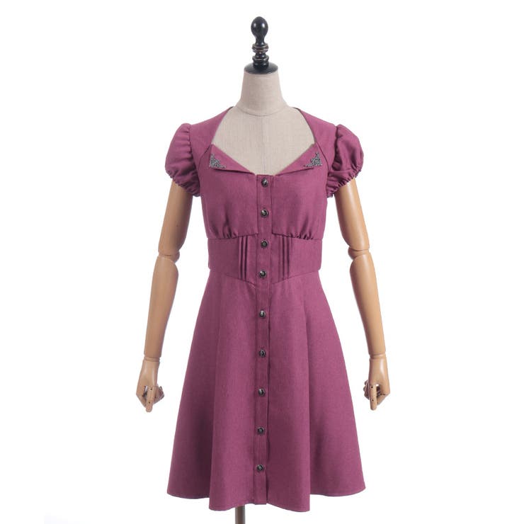 カットアウトデザインミニワンピース | axes femme | 詳細画像5 