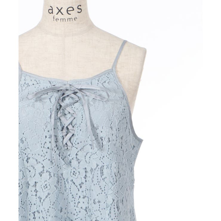 レースキャミワンピース[品番：IGAW0000474]｜axes femme
