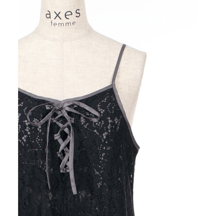 レースキャミワンピース[品番：IGAW0000474]｜axes femme