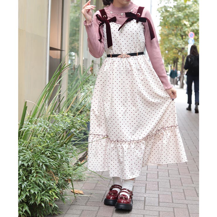 ハートフロッキージャンスカ | axes femme | 詳細画像1 