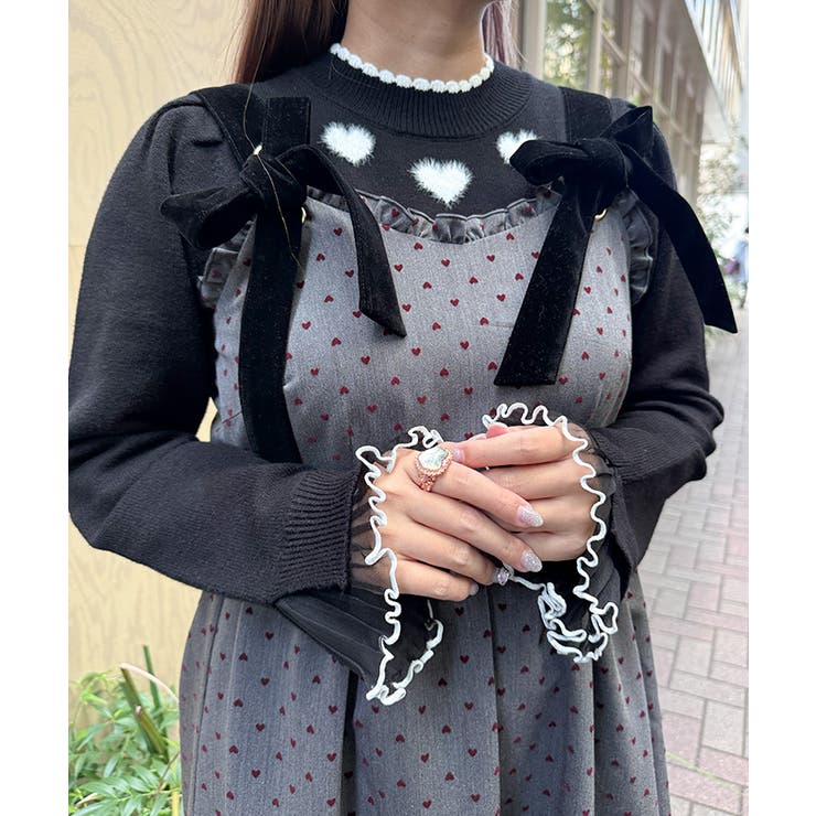 ハートフロッキージャンスカ | axes femme | 詳細画像13 