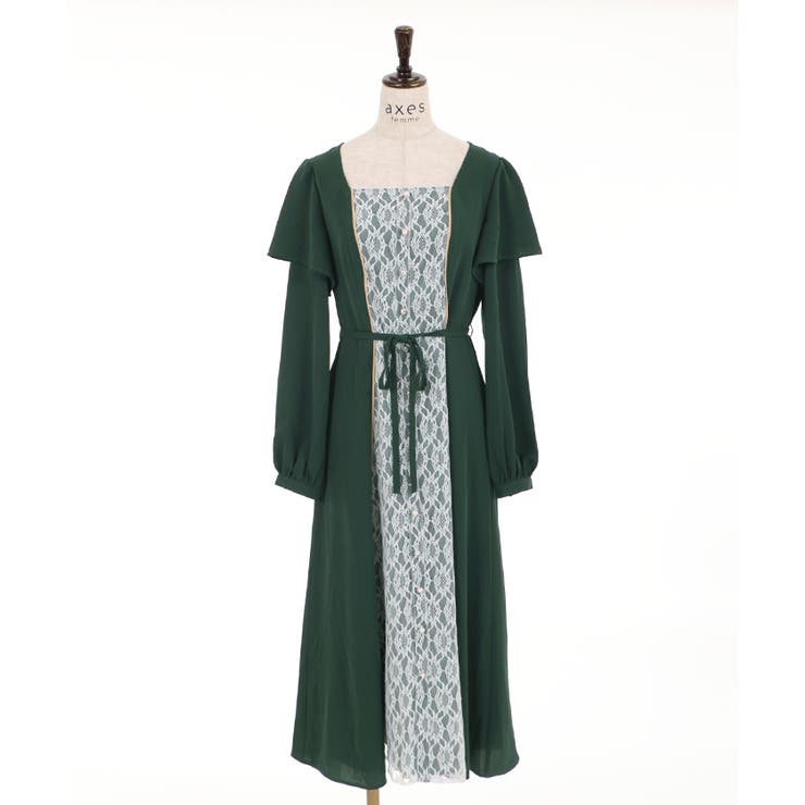 バイカラーレトロワンピース | axes femme | 詳細画像11 