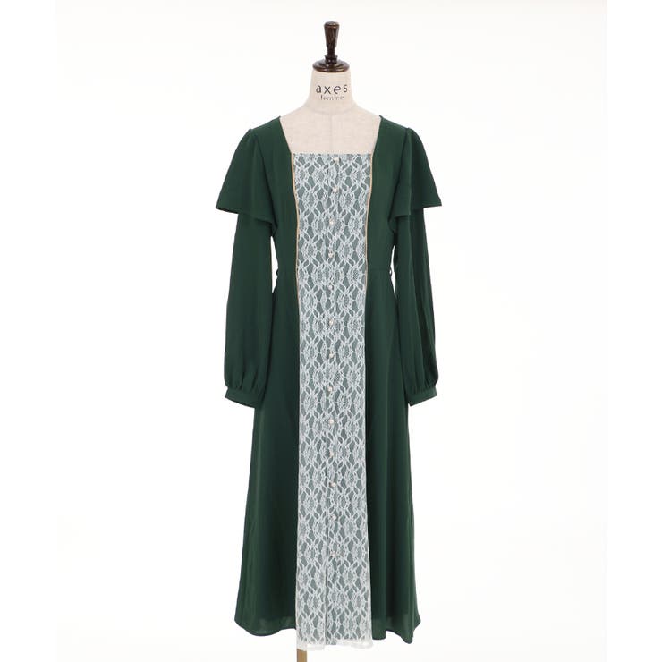 バイカラーレトロワンピース | axes femme | 詳細画像16 