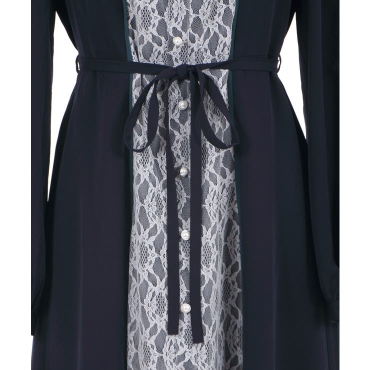 バイカラーレトロワンピース | axes femme | 詳細画像8 