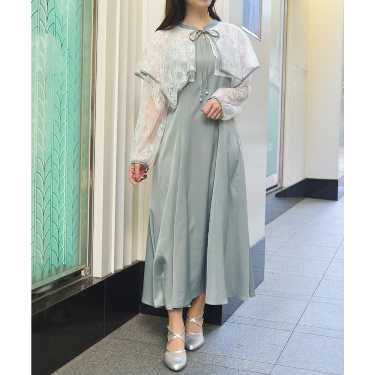 ミント | レースケープキャミドレス | axes femme
