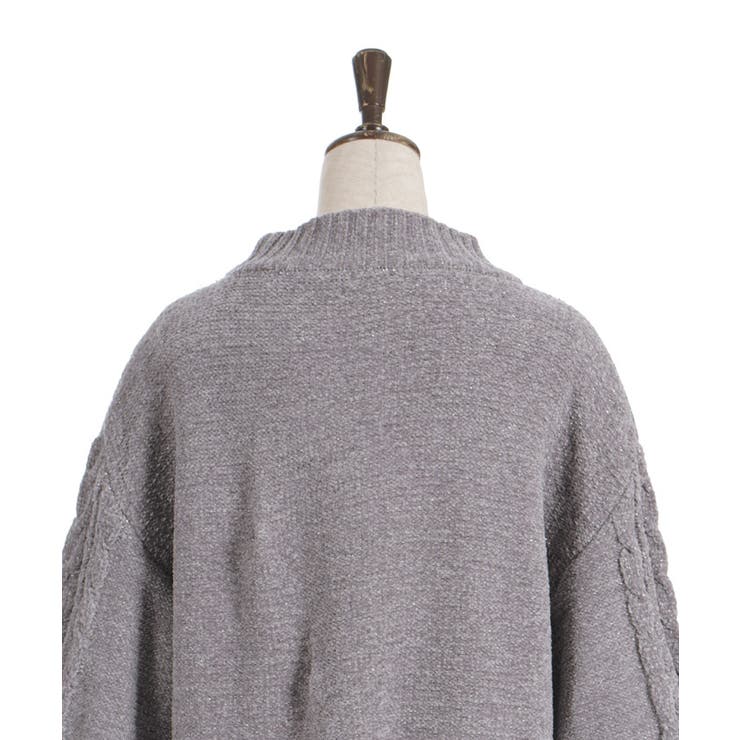 ラメ×ベロアモールチュニック | axes femme | 詳細画像19 