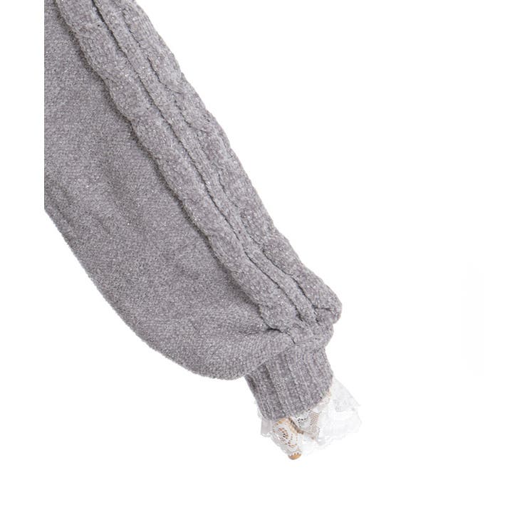 ラメ×ベロアモールチュニック | axes femme | 詳細画像20 