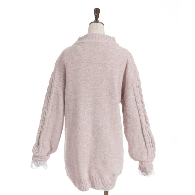 ラメ×ベロアモールチュニック | axes femme | 詳細画像23 