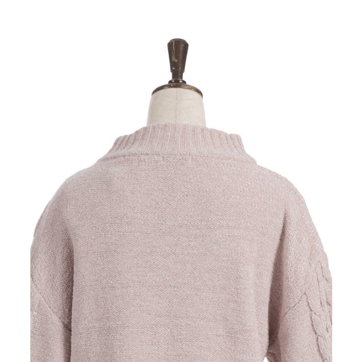 ラメ×ベロアモールチュニック | axes femme | 詳細画像26 