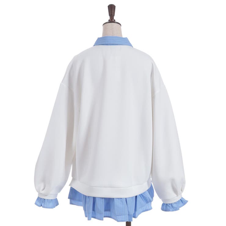 ハーフジップレイヤード風プルオーバー | axes femme | 詳細画像16 