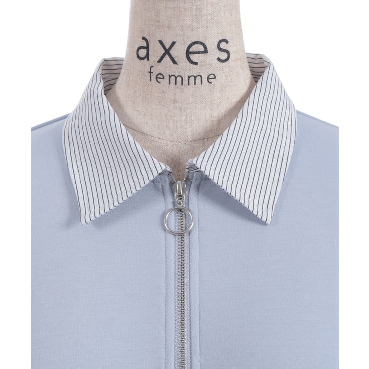 ハーフジップレイヤード風プルオーバー | axes femme | 詳細画像27 