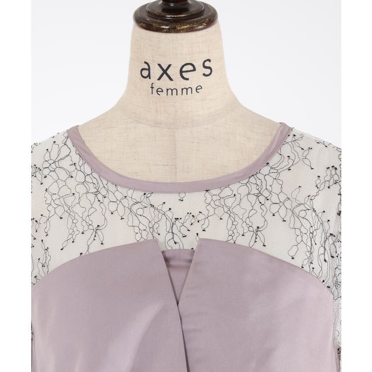 レース切替ロンパース | axes femme | 詳細画像16 