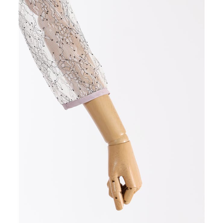 レース切替ロンパース | axes femme | 詳細画像18 