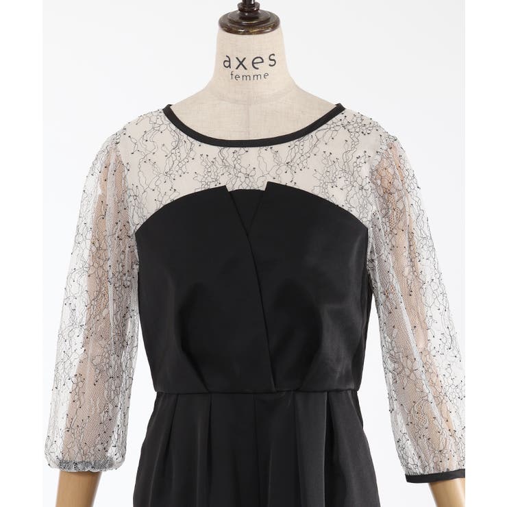 レース切替ロンパース | axes femme | 詳細画像5 