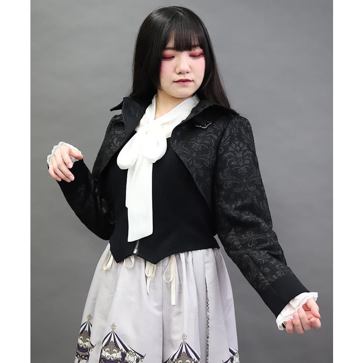 ジャカードバイカラージャケット | axes femme | 詳細画像4 