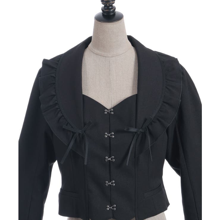 フリルカラーショートジャケット | axes femme | 詳細画像14 