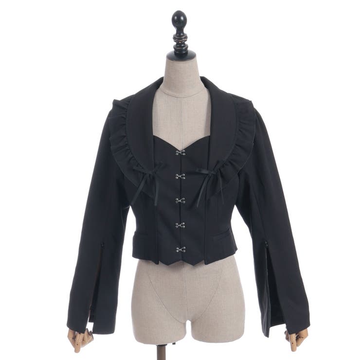 フリルカラーショートジャケット | axes femme | 詳細画像16 