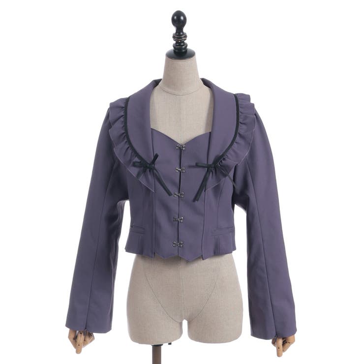 フリルカラーショートジャケット | axes femme | 詳細画像19 