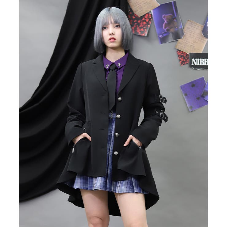 フィッシュテールロングジャケット | axes femme | 詳細画像10 