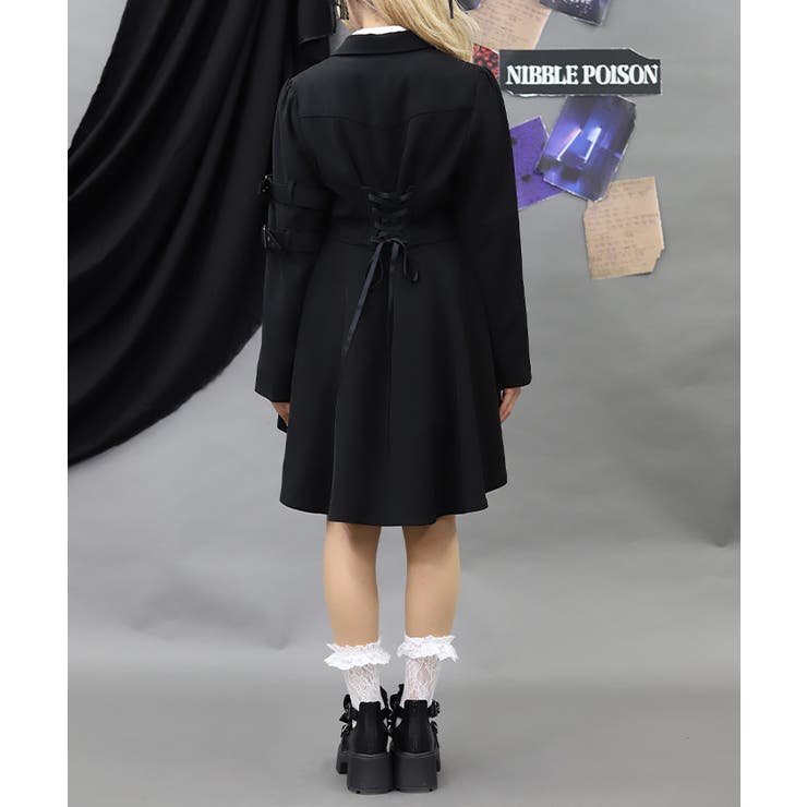 フィッシュテールロングジャケット | axes femme | 詳細画像12 