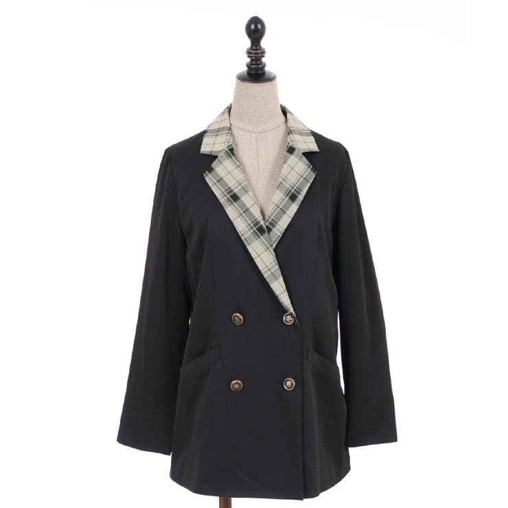 ポイントチェックロングＪＫ | axes femme | 詳細画像11 