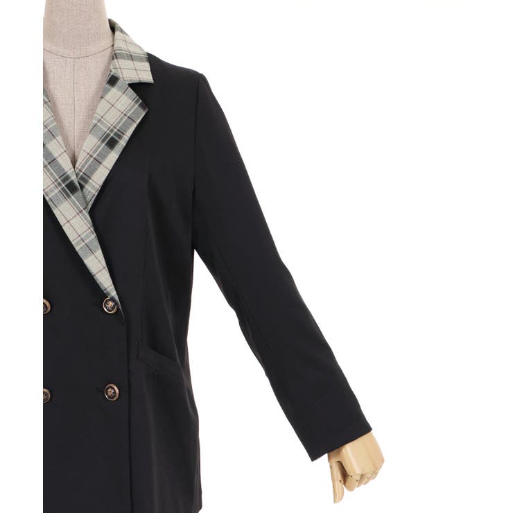 ポイントチェックロングＪＫ | axes femme | 詳細画像20 