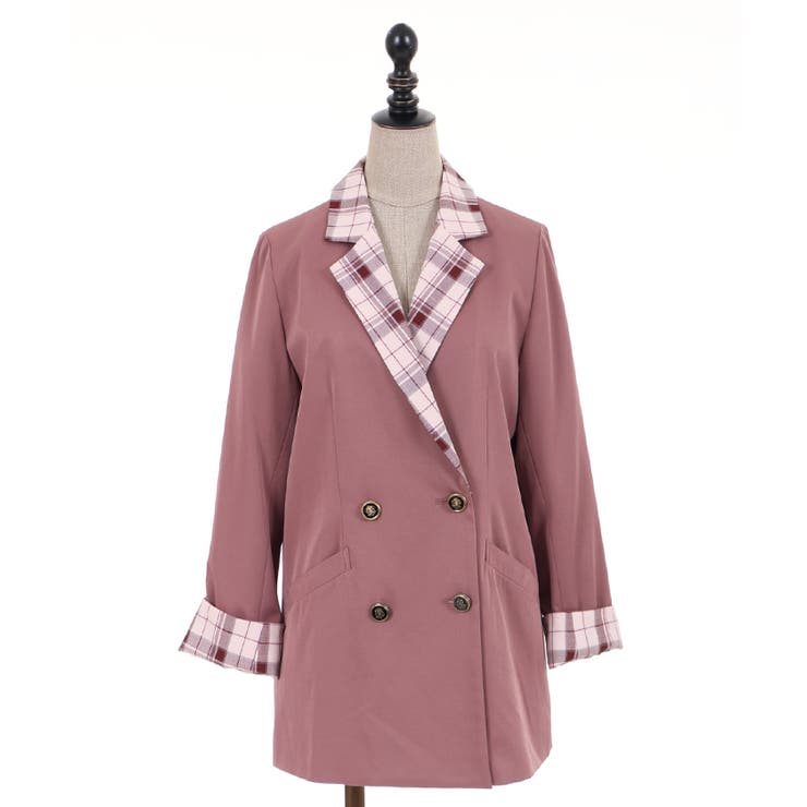 ポイントチェックロングＪＫ | axes femme | 詳細画像26 