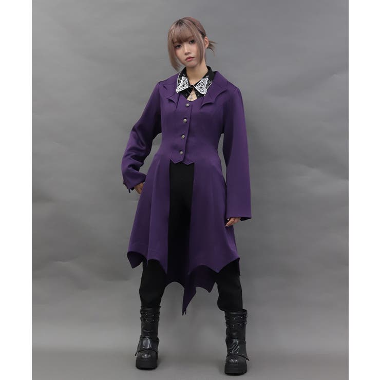 コウモリデザインロングジャケット | axes femme | 詳細画像4 