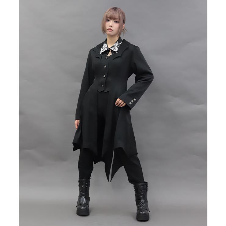 コウモリデザインロングジャケット | axes femme | 詳細画像9 
