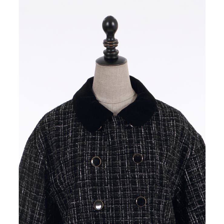 ベルスリーブツィードJK[品番：IGAW0002427]｜axes femme