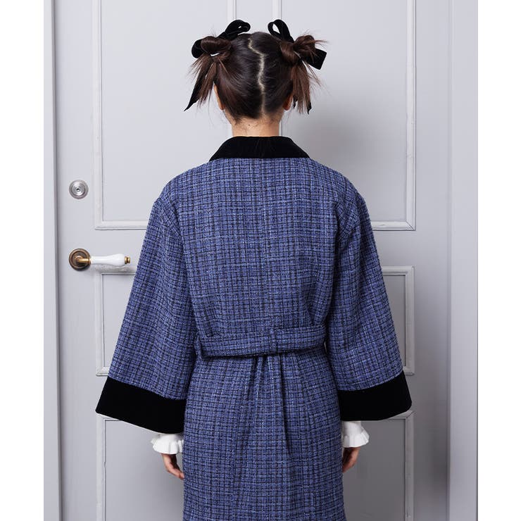 ベルスリーブツィードJK[品番：IGAW0002427]｜axes femme