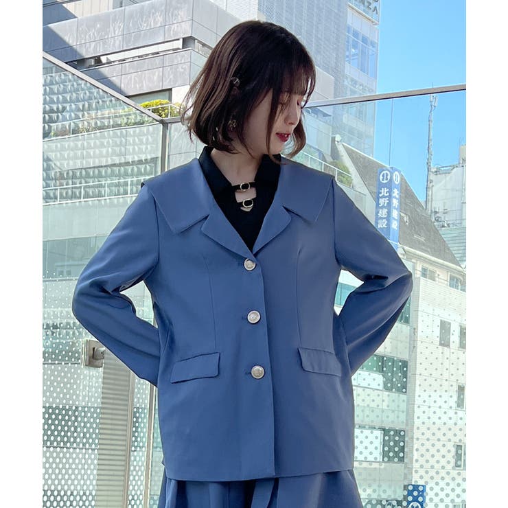 セーラーカラーロングJK[品番：IGAW0003410]｜axes femme