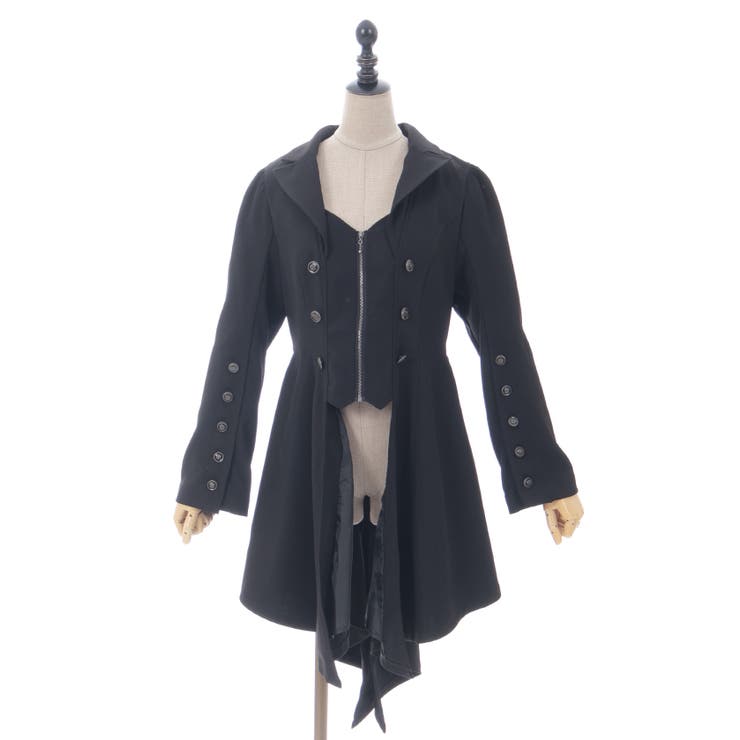 燕尾デザインロングジャケット[品番：IGAW0005805]｜axes femme