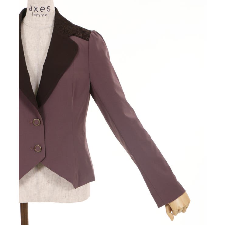 バイカラーショートジャケット[品番：IGAW0000233]｜axes femme