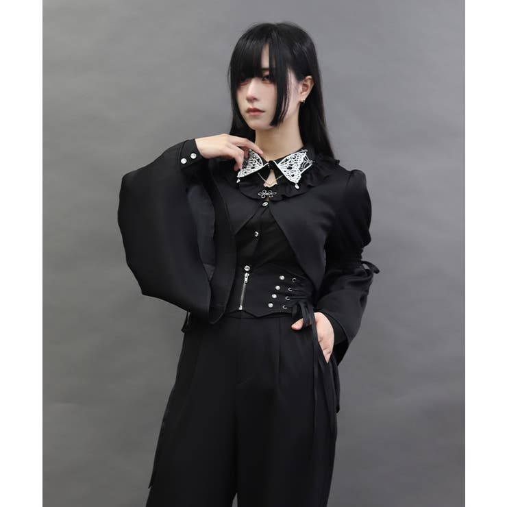 フレアスリーブボレロジャケット | axes femme | 詳細画像7 