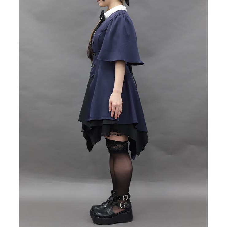 ケープデザインロングベスト | axes femme | 詳細画像2 