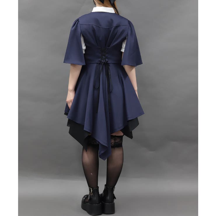 ケープデザインロングベスト | axes femme | 詳細画像3 