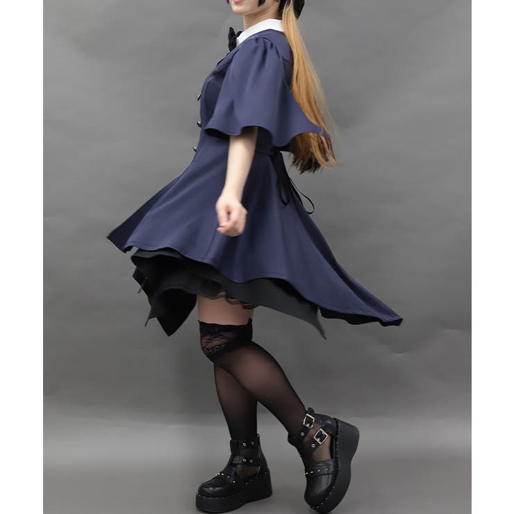 ケープデザインロングベスト | axes femme | 詳細画像5 