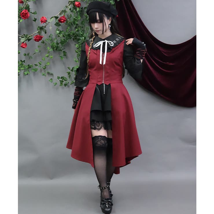 燕尾デザインロングベスト | axes femme | 詳細画像10 