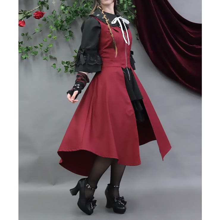 燕尾デザインロングベスト | axes femme | 詳細画像9 